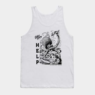 A man is held by an octopus in a nautical scene reminiscent of 20,000 leagues under the sea Tank Top